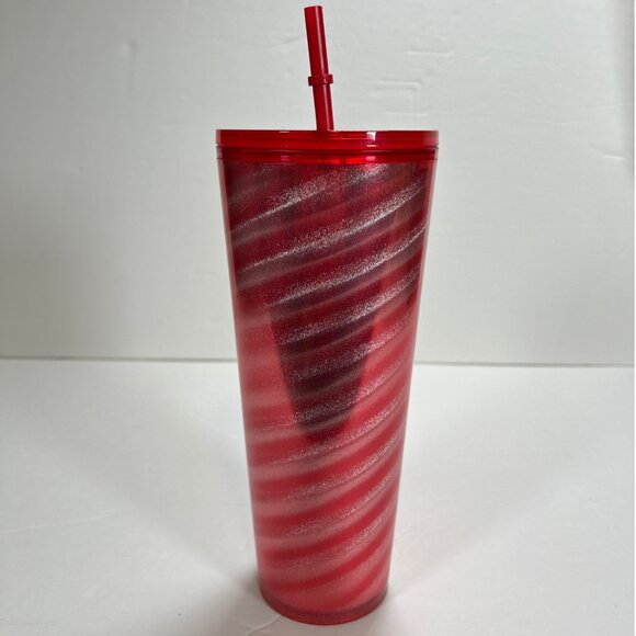 Starbucks Tumbler Holiday Peppermint Metallic Swirl Venti - Picture 4 of 7
